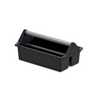 Cassetta degli attrezzi con manico ergonomico in alluminio anodizzato nero, 400 x 220 x 170 mm (L x P x A)