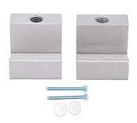 Cassetta degli attrezzi di ancoraggio resistente, gancio a J incrociato in lega di alluminio universale per camion e auto, 2 pezzi (argento)