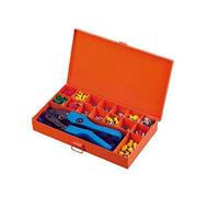 Cassetta degli attrezzi di crimpatura con un set di matrici di crimpatura sostituibile, set di utensili manuali multifunzione