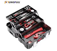 Cassetta degli attrezzi di grado industriale Scatola d'arte hardware multifunzionale Elettricista Organizzatore pieghevole multistrato per riporre