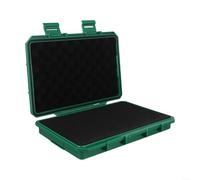 Cassetta degli attrezzi impermeabile sigillata con custodia di sicurezza bloccabile, custodia ermetica antiurto in ABS con schiuma pretagliata per strumenti, fotocamere, obiettivi e esterni (verde)
