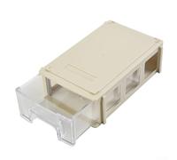 Cassetta degli attrezzi impilabile in plastica per viti, dadi, bulloni, rondelle, con cassetti trasparenti e struttura rinforzata del telaio (grigio)