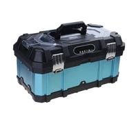 Cassetta degli attrezzi in acciaio inossidabile Cassetta degli attrezzi ad alta durezza Scatola di immagazzinaggio rinforzata per elettricista Hardware Anti Loose Tools Bag Acciaio rinforzato e