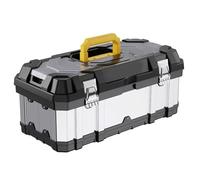 Cassetta degli attrezzi in acciaio inossidabile Cassetta degli attrezzi ad alta durezza Scatola di immagazzinaggio rinforzata per elettricista Hardware Anti Loose Tools Bag Acciaio rinforzato e