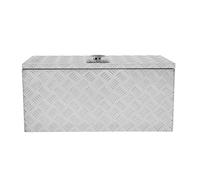 Cassetta Degli Attrezzi In Alluminio 102L Con Chiusura A Chiave 2 Chiavi Cassette Di Sicurezza Per Rimorchi, Camion E Furgoni Rivestimento In Gomma E Guarnizioni A Molla 810mm x 370mm x 350mm