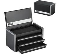 VEVOR Tool Box Cassetta degli Attrezzi Portatile in Metallo 218 mm 3 Cassetti