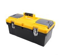 Cassetta degli attrezzi in plastica a doppio strato, resistente, organizer per auto, strumenti di riparazione domestica, attrezzatura da officina, scatola portatile con supporto per cacciavite