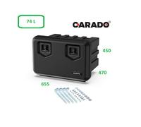Cassetta degli attrezzi per camion 655x450x470mm Daken Arka 74 litri verticale