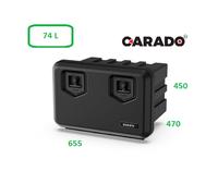 Cassetta degli attrezzi per camion 655x450x470mm Daken Arka in plastica 74 litri