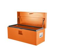 Cassetta degli attrezzi per camion resistente, 76 x 38 x 38 cm, cassetta degli attrezzi in acciaio con serratura, resistente alle intemperie, con coperchi di assistenza, cassetta degli attrezzi in