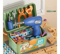 Cassetta degli attrezzi per smontaggio e assemblaggio fai-da-te, giocattolo educativo a blocchi, giocattoli STEM per bambini dai 3 ai 7 anni, regali per bambini e bambine di età superiore ai 3 anni 12