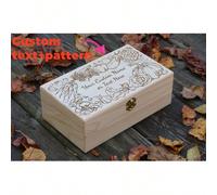 Cassetta degli attrezzi personalizzata con incisione, scatola di memoria in legno personalizzata, regalo per giardinieri, regali da giardino, scatola di conservazione dei semi, scatola in legno 9,84 p