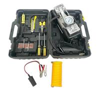 Cassetta degli attrezzi Pompa Aria Auto, Kit di Strumenti di Risoluzione dei Problemi Esterni, Set Gonfiatore 12V Ad Alta Pressione Per Bici Moto Camion Campeggio Auto Spostamenti Casa Assistenza
