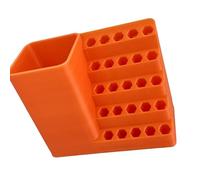 Cassetta degli attrezzi porta punte per cacciavite, 25 holes | Custodia in plastica con design salvaspazio per uso in officina in garage, porta punte per cacciavite, slot