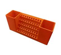 Cassetta degli attrezzi porta punte per cacciavite da 50 fori con supporto per trapano elettrico Organizzatori per trapano per punte da impatto da 1/4 ", scatola porta viti per cacciavite