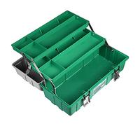 Cassetta degli attrezzi Scatola degli attrezzi in plastica a 3 strati Custodia multifunzione con vassoio pieghevole Portatile per uso domestico Hardware per esterni Riparazione Organizzatori di