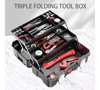 Cassetta degli attrezzi Set domestico di livello industriale Hardware multifunzionale Scatola d'arte Elettricista Organizzatore pieghevole multistrato