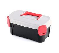 Cassetta degli attrezzi SMART Cassetta degli attrezzi con portautensili integrata, in plastica ABS (328 x 178 x 160 mm, nero/grigio)