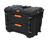 Keter Pro Gear XL - Cassetta degli attrezzi con 2 cassetti, 56 x 37 x 41 cm, colore: Nero