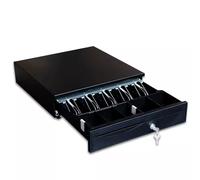 Cassetta dei contanti, Cassetto contanti con apertura automatica, vassoio contanti rimovibile, registratore di cassa for 5 banconote e 5 monete, resistente