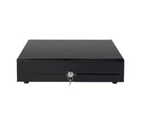 Cassetta dei contanti， Cassetto for registratore di cassa con ampi scomparti frontali for supporti multimediali e scomparto for monete rimovibile for piccole imprese(Noir)