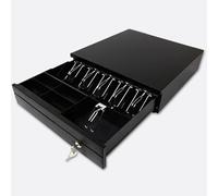 Cassetta dei contanti, Cassetto for registratore di cassa con apertura a pressione manuale, cassa robusta, scomparto for monete rimovibile con serratura a chiave