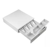 Cassetta dei contanti, Cassetto for registratore di cassa con apertura manuale/automatica, cassetto for contanti for impieghi gravosi for sistema POS(Bianco)