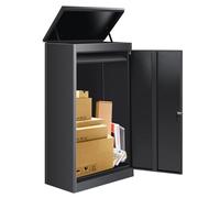 Cassetta della posta e cassetta per pacchi per esterni, cassette per pacchi extra grandi con deposito sicuro e impermeabili per esterni, 53cm x 42cm x 110cm