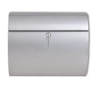 vidaXL Casetta della posta buca delle lettere in acciaio inox 37,5 x 13 x 31 cm