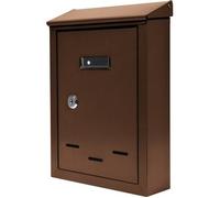 Cassetta delle lettere 285 x 200 x 60 mm marrone 78542