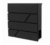 Cassetta delle lettere AW nera 43 370x370x105mm