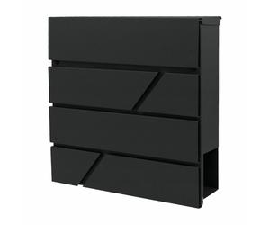 Cassetta delle lettere AW nera 43 370x370x105mm
