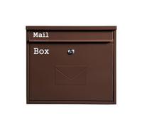 Cassetta delle Lettere Cassetta Postale Cassette Postali For Montaggio A Parete Con Serratura For Riviste Da Esterno Cassette Postali Condominiali(Bruin)