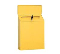 Cassetta delle Lettere Cassetta Postale In Metallo Con Chiusura A Muro Per La Raccolta Dei Commenti. Per I Pagamenti Cassette Postali Condominiali(Yellow)