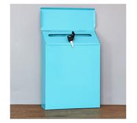 Cassetta delle Lettere Cassetta Postale In Metallo Con Chiusura A Muro Per La Raccolta Dei Commenti. Per I Pagamenti Cassette Postali Condominiali(Blue)