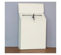 Cassetta delle Lettere Cassetta Postale In Metallo Con Chiusura A Muro Per La Raccolta Dei Commenti. Per I Pagamenti Cassette Postali Condominiali(White)