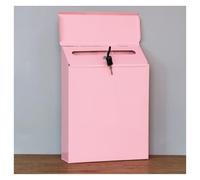 Cassetta delle Lettere Cassetta Postale In Metallo Con Chiusura A Muro Per La Raccolta Dei Commenti. Per I Pagamenti Cassette Postali Condominiali(Pink)