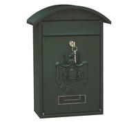 Cassetta delle Lettere Cassetta Postale Vintage Per Esterni In Ferro, Con Serratura, A Parete, Chiave, Per Decorazione Da Giardino Cassette Postali Condominiali(Grün)