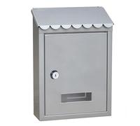 Cassetta delle Lettere da Esterno, Cassette Postali con Serratura a Chiave, Facile Installazione, Dimensioni: 21,7 X 7 X 30 cm(Silver)
