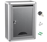 Cassetta delle lettere da parete con serratura a parete, cassetta delle lettere in metallo, per la consegna dei pacchi, la raccolta di giornali, per casa e ufficio