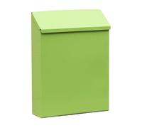 Cassetta delle lettere da parete con serratura, in metallo, da appendere alla parete, porta giornali, per cancelli, esterni, decorazione per la casa, bidoni portaoggetti bianchi grandi (verde, A)