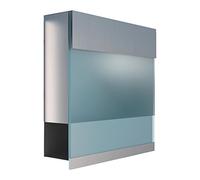 Cassetta delle lettere, design lettere in acciaio, i acrilico blu Manhattan - bravios