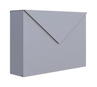 Cassetta delle lettere Design posta a parete Letter Grigio Metallizzato - bravios