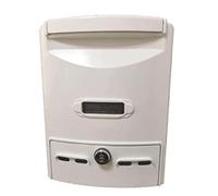 Cassetta delle lettere di grande capacità, stile vintage, con chiave, montaggio a parete, decorazione per la casa colonica, decorazione pratica