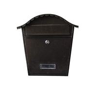 Cassetta delle lettere di sicurezza in stile retrò, con serratura, impermeabile, grande capacità, in metallo, per pareti esterne, regalo di nozze