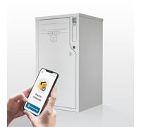 Cassetta delle lettere e pacchi Boks di grandi dimensioni, universale, intelligente e sicura - Bianco (RAL 9010)