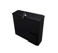 Cassetta delle lettere in metallo con serratura per casa, appartamento, raccolta fondi, suggerimenti, cassetta delle lettere, 2 chiavi, per pareti esterne, matrimoni