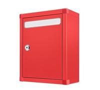 Cassetta delle lettere in metallo per appendere le chiavi, montaggio a parete, con serratura