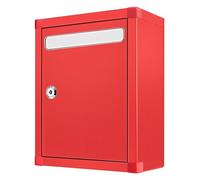 Cassetta delle lettere in metallo per appendere le chiavi, montaggio a parete, con serratura