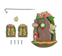 Cassetta delle lettere in miniatura per porte e finestre, decorazione in resina per giardino e interni, migliora l'immaginazione delle fiabe